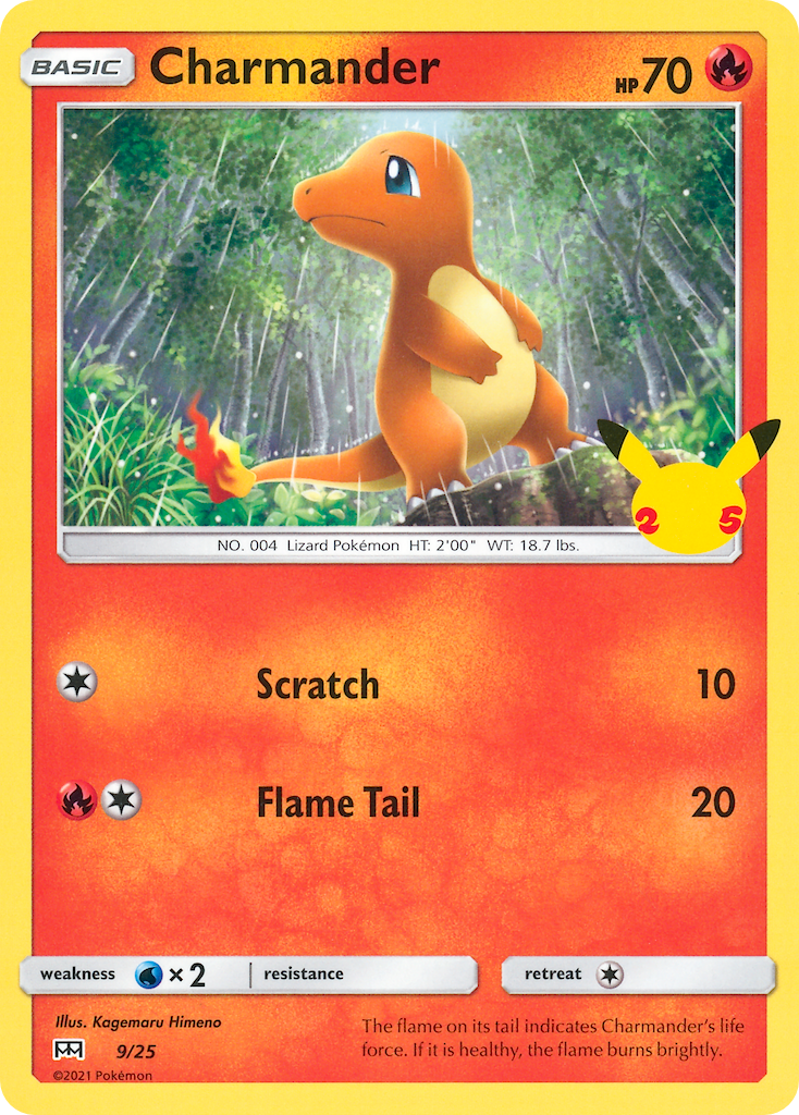 Charmander – McDonald's Collection 2021 9/25 Pokémon card