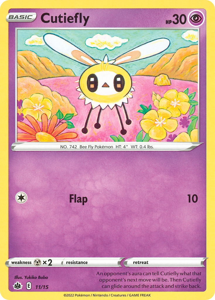 Cutiefly – McDonald's Collection 2022 11/15 Pokémon card