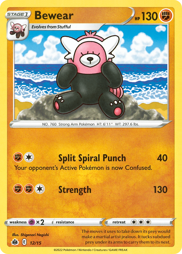 Bewear – McDonald's Collection 2022 12/15 Pokémon card