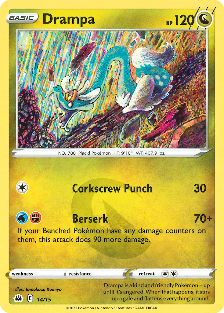Drampa – McDonald's Collection 2022 14/15 Pokémon card