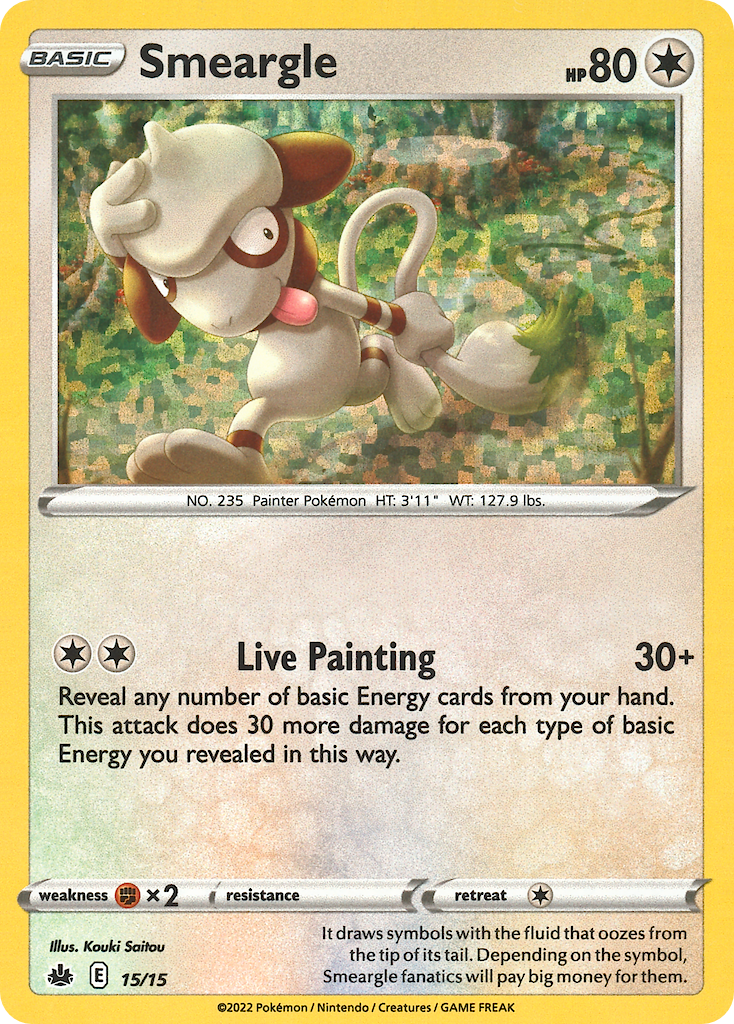 Smeargle – McDonald's Collection 2022 15/15 Pokémon card