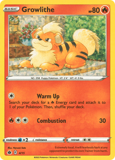 Growlithe - McDonald's Collection 2022 4