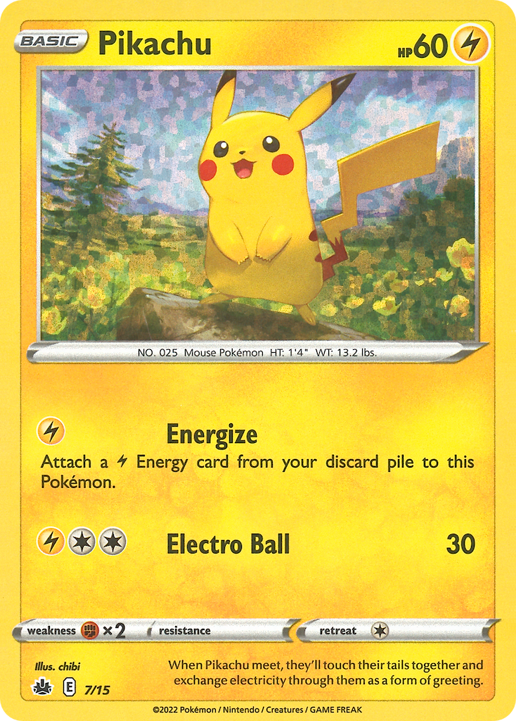 Pikachu – McDonald's Collection 2022 7/15 Pokémon card