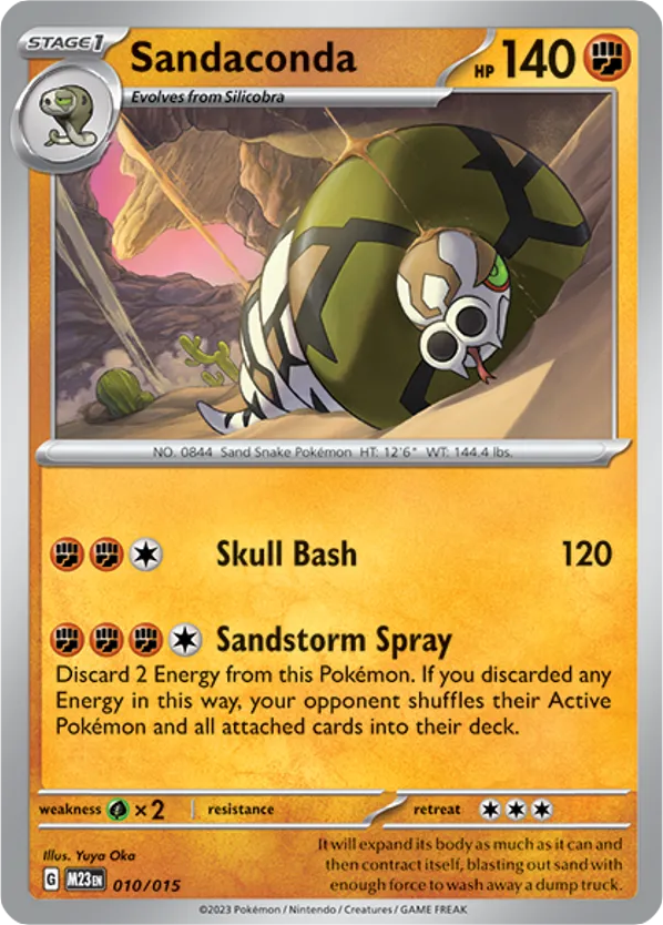 Sandaconda – McDonald's Collection 2023 010/015 Pokémon card