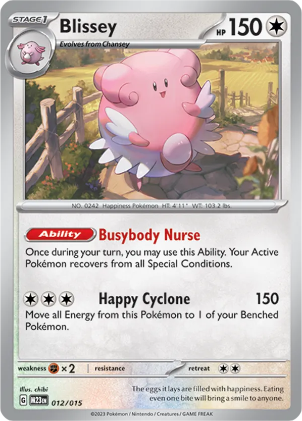 Blissey – McDonald's Collection 2023 012/015 Pokémon card
