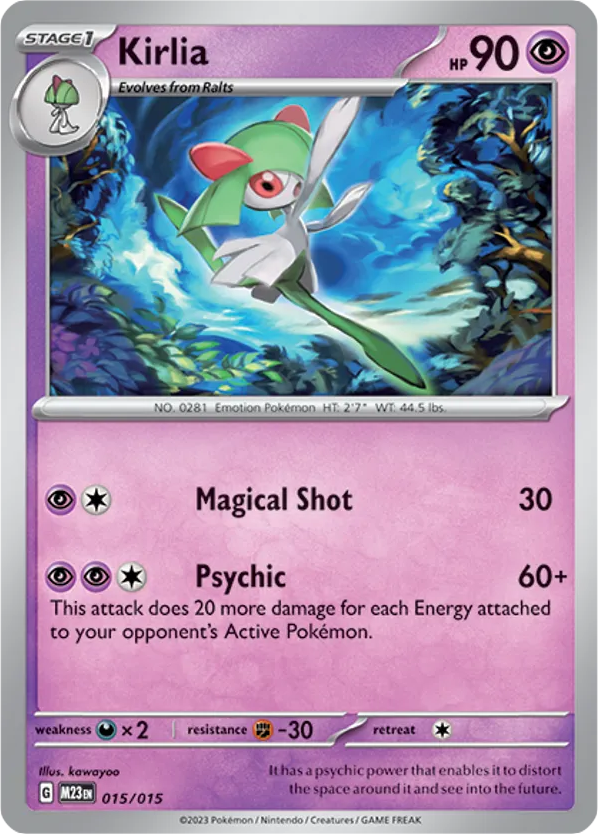 Kirlia – McDonald's Collection 2023 015/015 Pokémon card