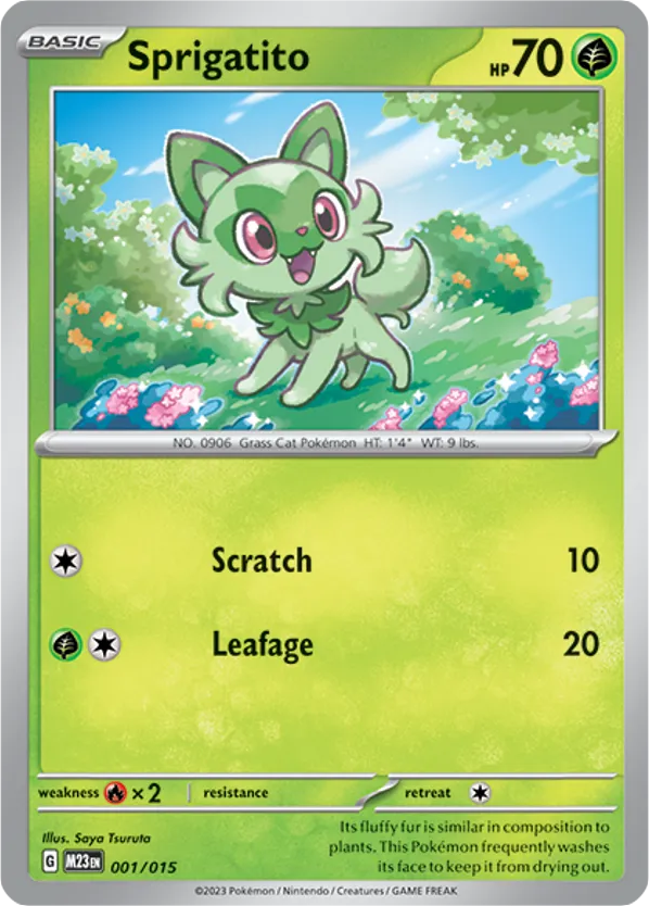 Sprigatito – McDonald's Collection 2023 001/015 Pokémon card