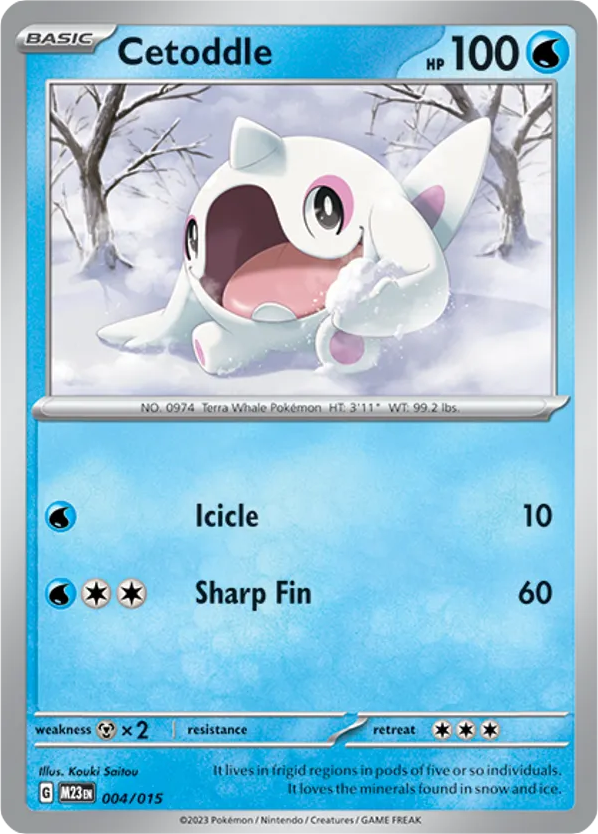 Cetoddle – McDonald's Collection 2023 004/015 Pokémon card