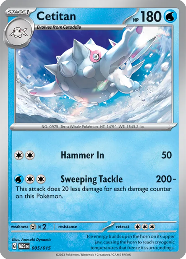 Cetitan – McDonald's Collection 2023 005/015 Pokémon card