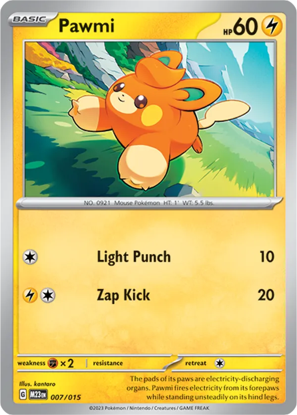 Pawmi – McDonald's Collection 2023 007/015 Pokémon card