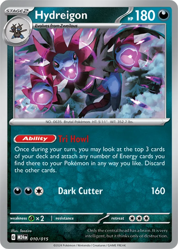 Hydreigon – McDonald's Collection 2024 010/015 Pokémon card