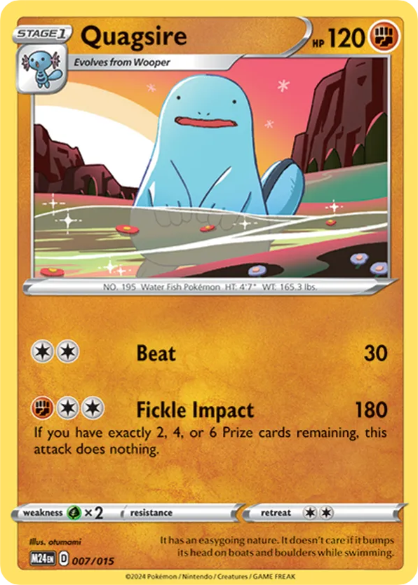 Quagsire – McDonald's Collection 2024 007/015 Pokémon card