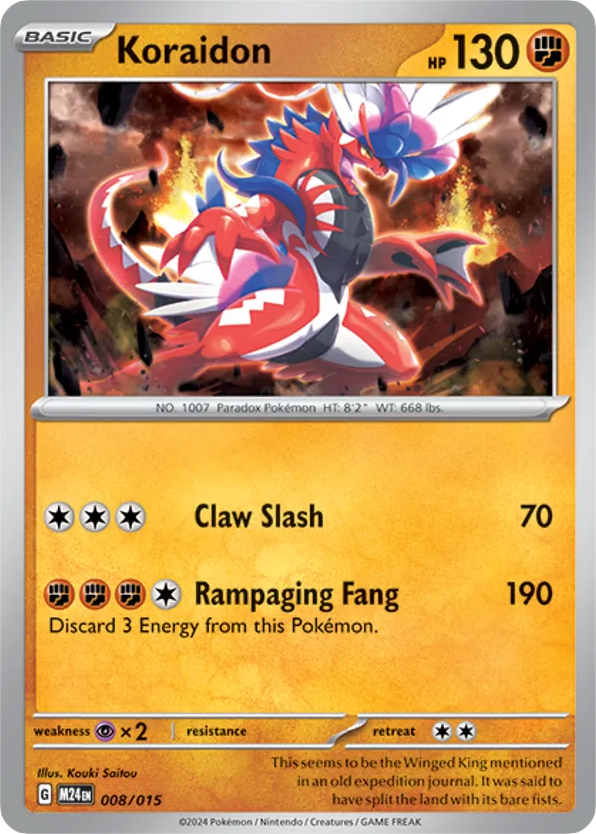 Koraidon – McDonald's Collection 2024 008/015 Pokémon card