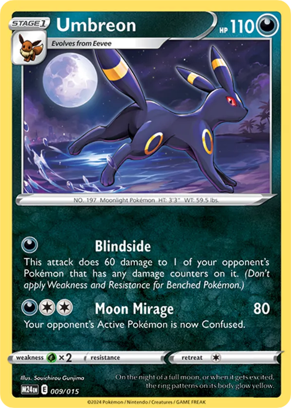 Umbreon – McDonald's Collection 2024 009/015 Pokémon card