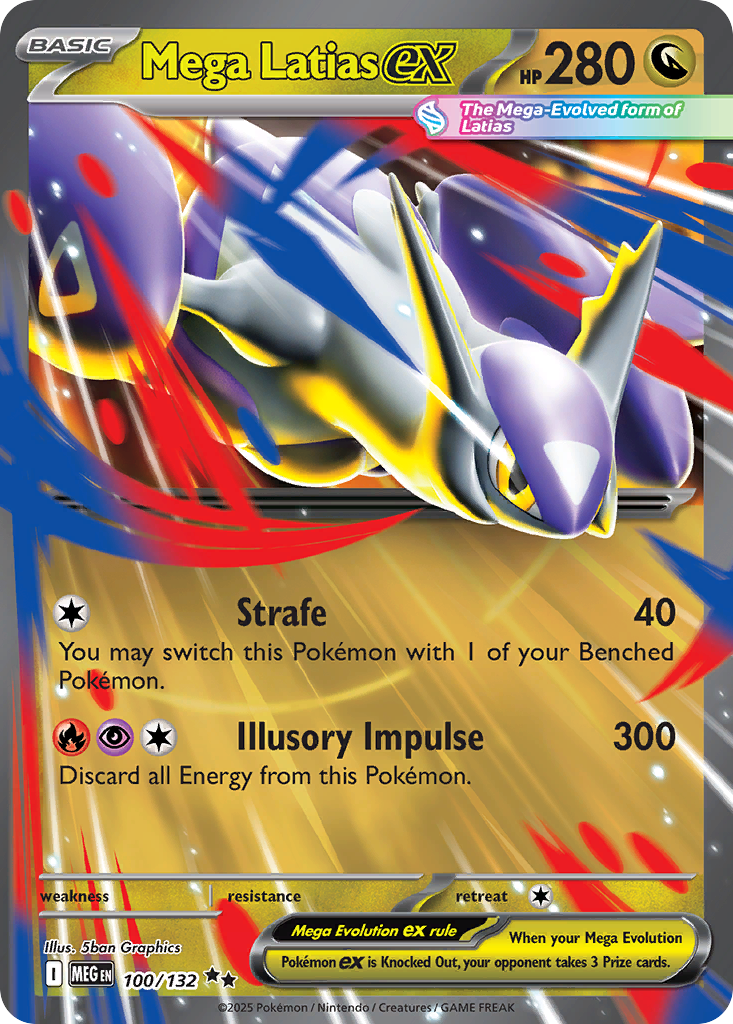 Mega Latias ex – Mega Evolution 100/132 Pokémon card