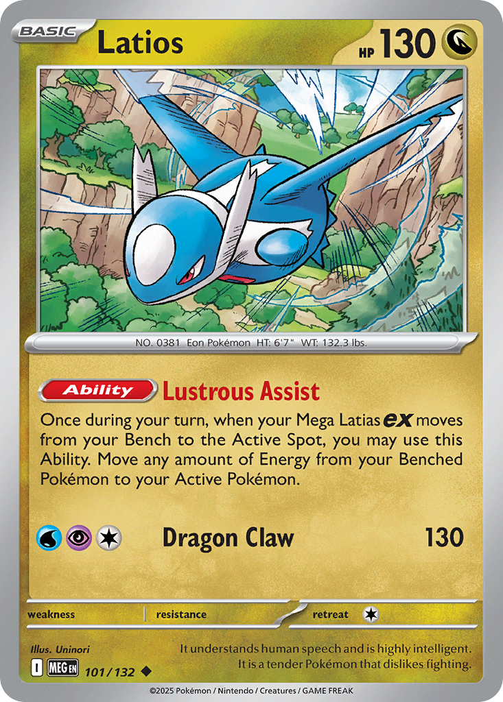 Latios – Mega Evolution 101/132 Pokémon card