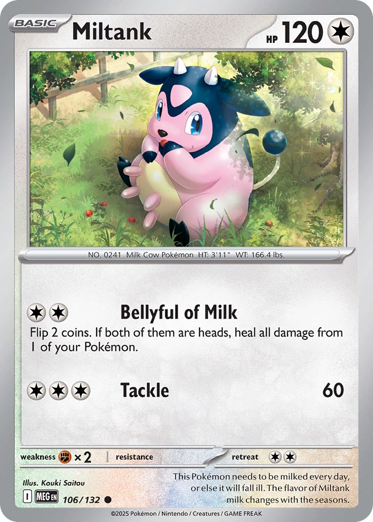 Miltank – Mega Evolution 106/132 Pokémon card