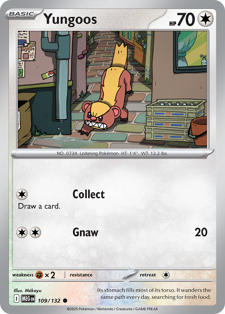 Yungoos – Mega Evolution 109/132 Pokémon card