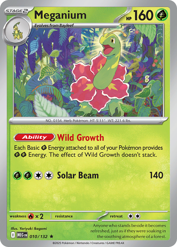 Meganium – Mega Evolution 010/132 Pokémon card