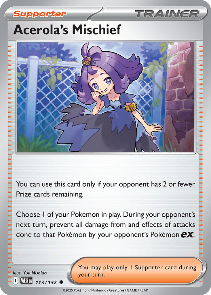 Acerola's Mischief – Mega Evolution 113/132 Pokémon card