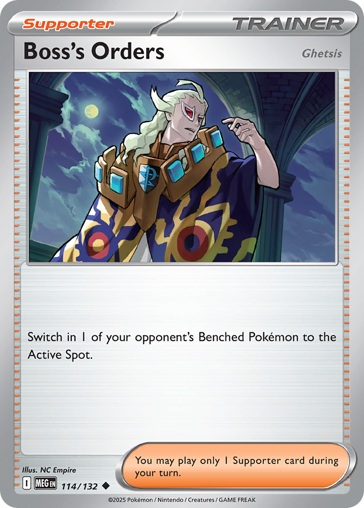 Boss's Orders – Mega Evolution 114/132 Pokémon card
