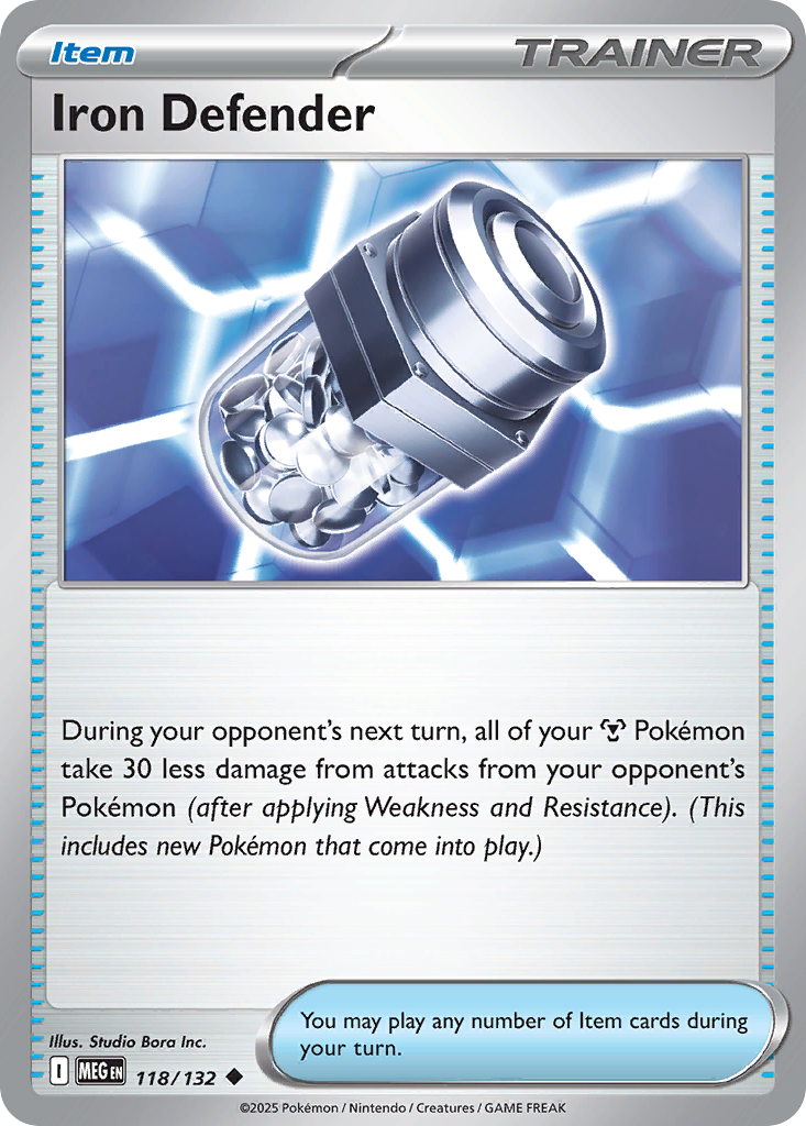 Iron Defender – Mega Evolution 118/132 Pokémon card