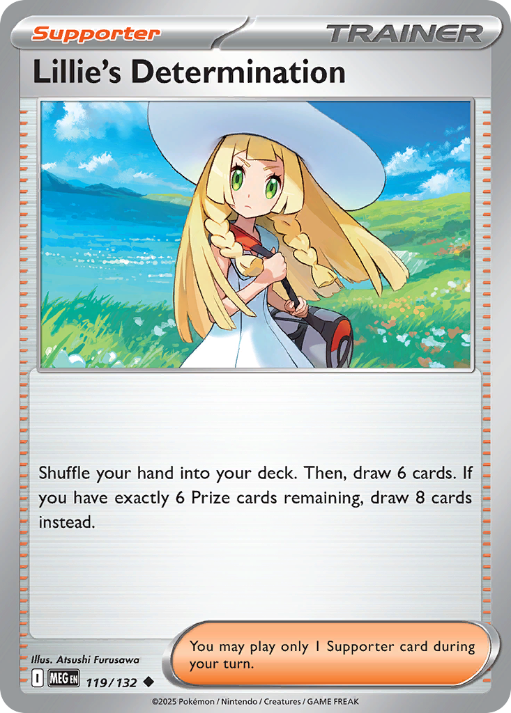 Lillie's Determination – Mega Evolution 119/132 Pokémon card
