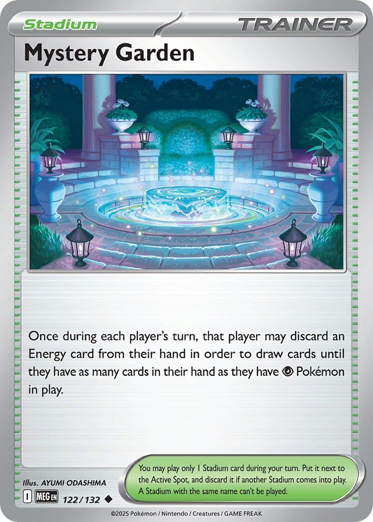 Mystery Garden – Mega Evolution 122/132 Pokémon card