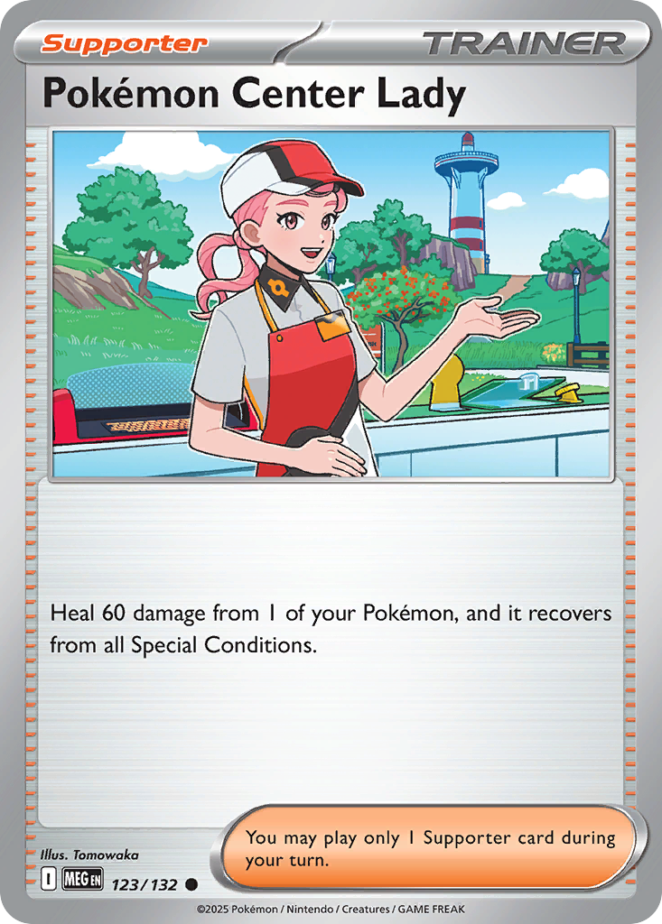 Pokémon Center Lady – Mega Evolution 123/132 Pokémon card