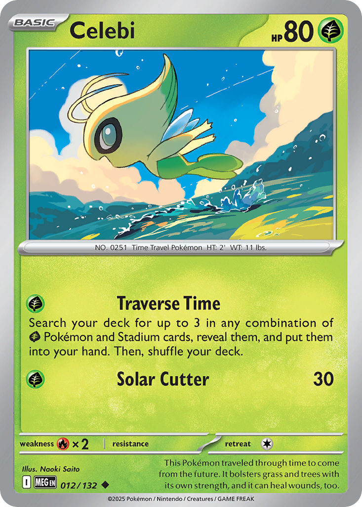 Celebi – Mega Evolution 012/132 Pokémon card