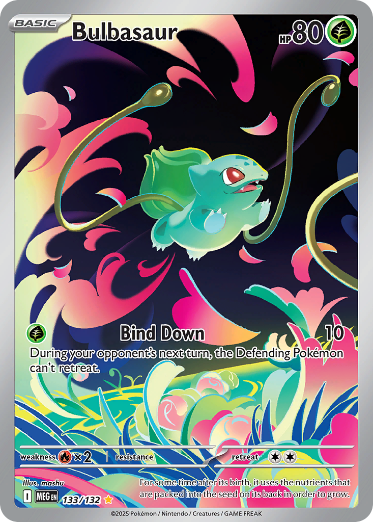 Bulbasaur – Mega Evolution 133/132 Pokémon card