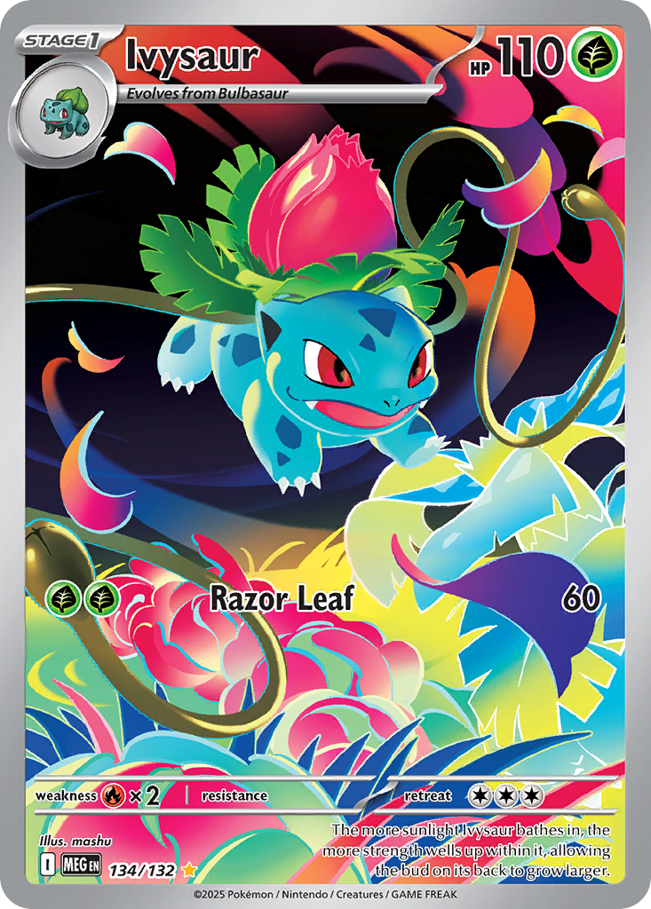 Ivysaur – Mega Evolution 134/132 Pokémon card