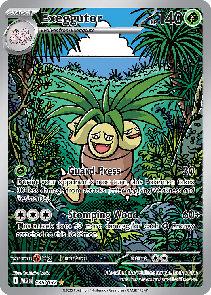 Exeggutor – Mega Evolution 135/132 Pokémon card