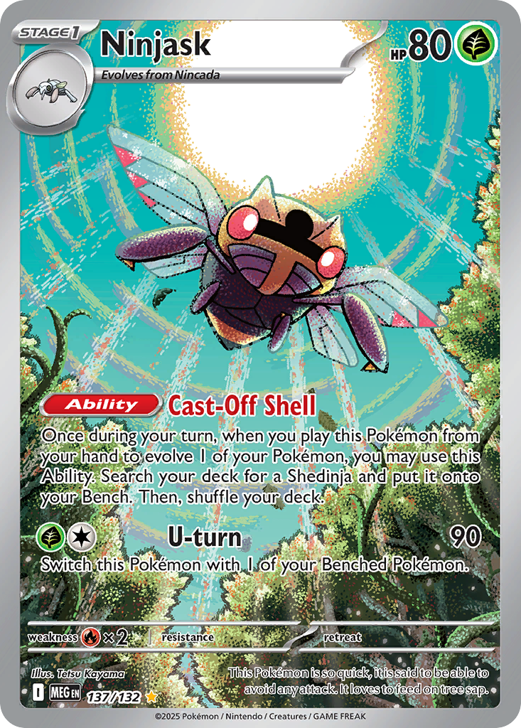 Ninjask – Mega Evolution 137/132 Pokémon card