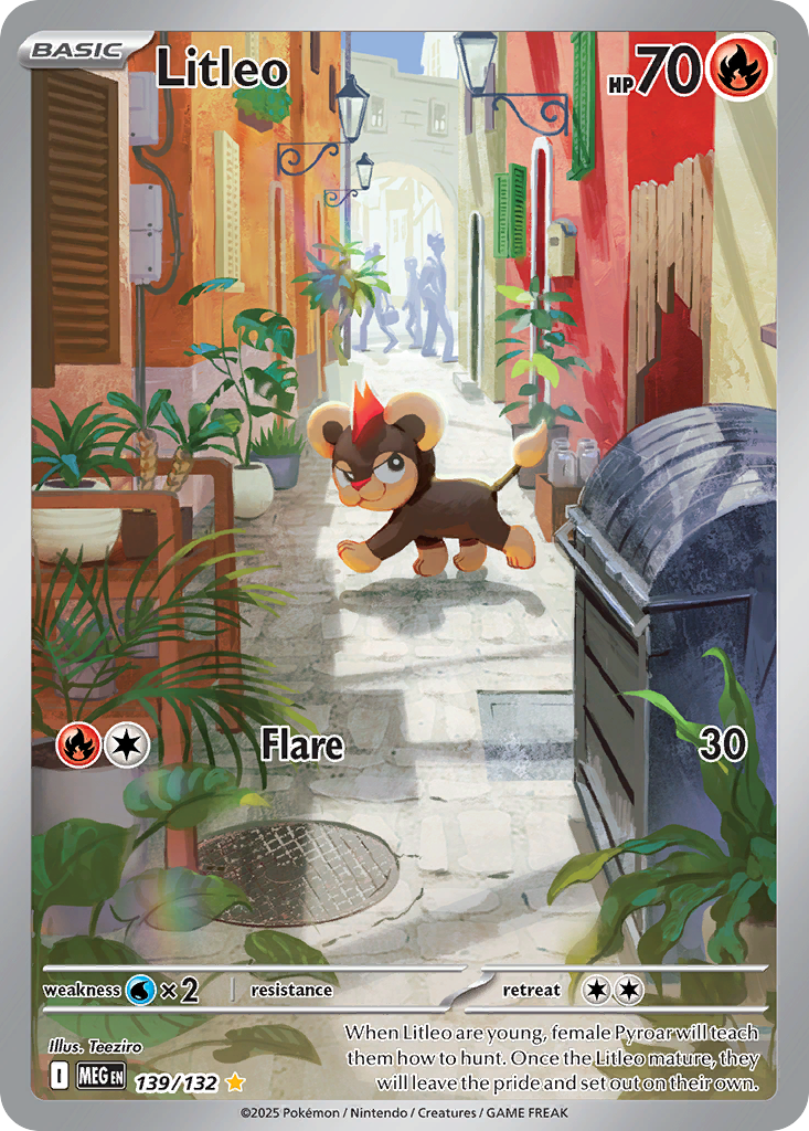Litleo – Mega Evolution 139/132 Pokémon card