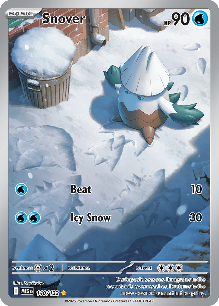 Snover – Mega Evolution 140/132 Pokémon card