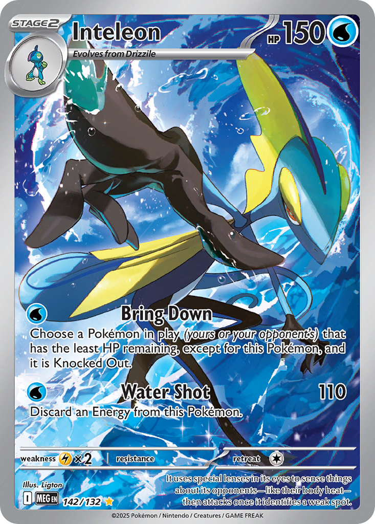 Inteleon – Mega Evolution 142/132 Pokémon card