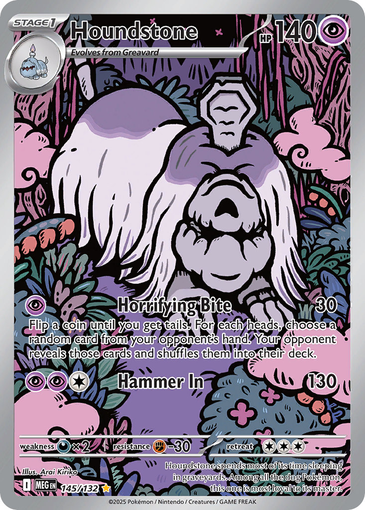 Houndstone – Mega Evolution 145/132 Pokémon card