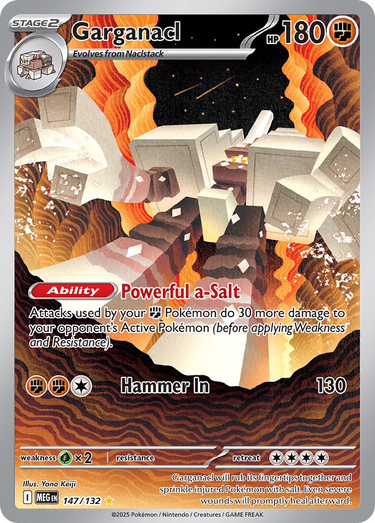 Garganacl – Mega Evolution 147/132 Pokémon card