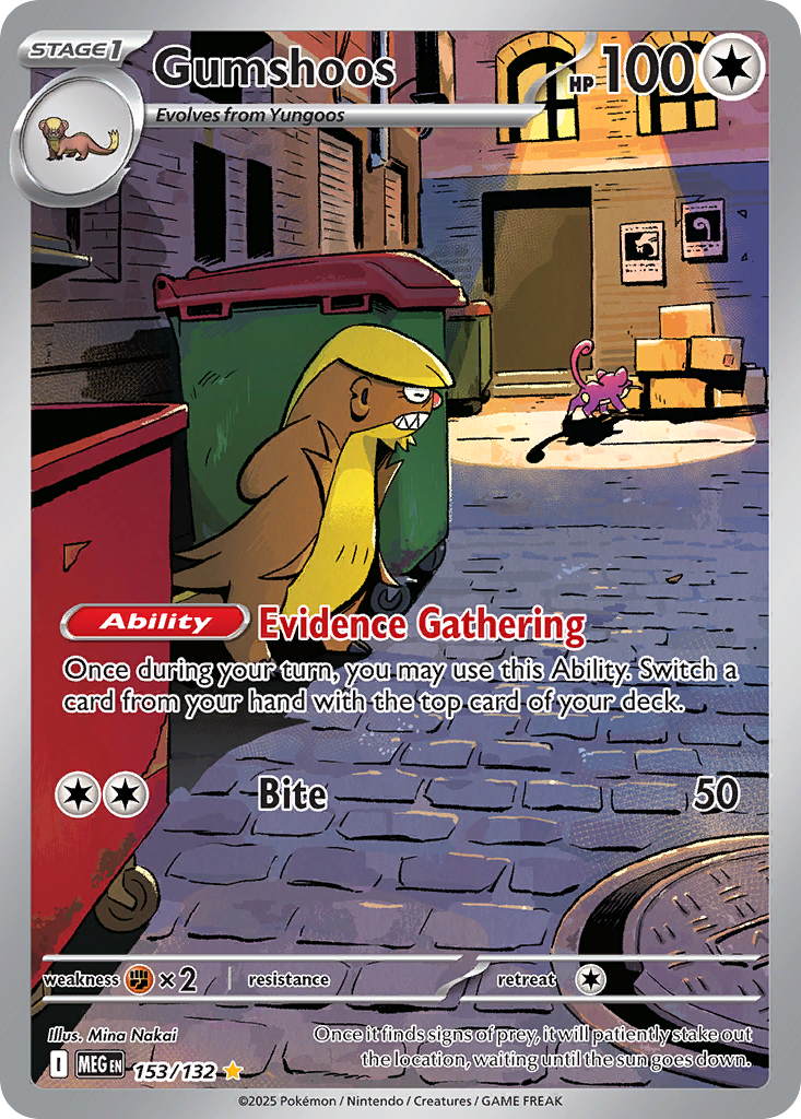 Gumshoos – Mega Evolution 153/132 Pokémon card