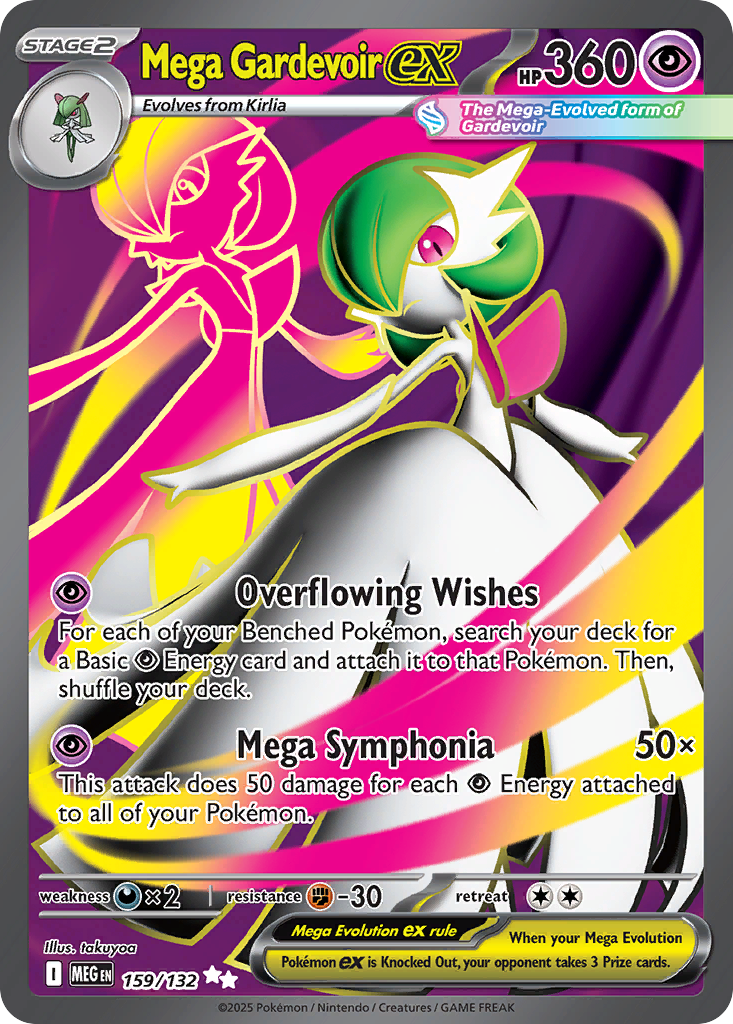 Mega Gardevoir ex – Mega Evolution 159/132 Pokémon card