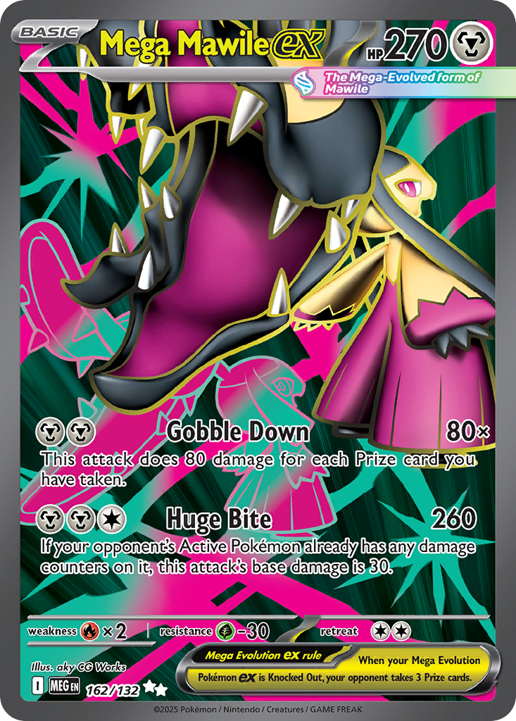 Mega Mawile ex – Mega Evolution 162/132 Pokémon card