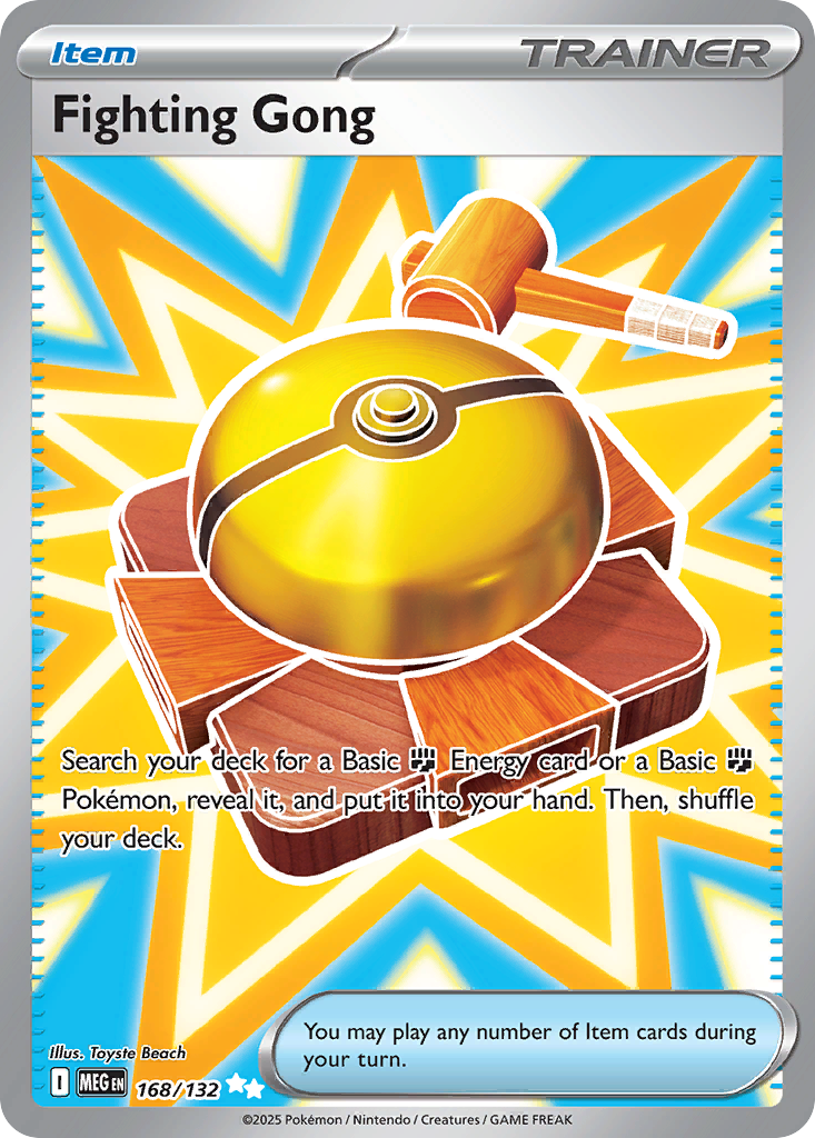 Fighting Gong – Mega Evolution 168/132 Pokémon card