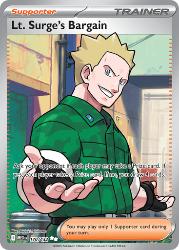 Lt. Surge's Bargain - Mega Evolution 170