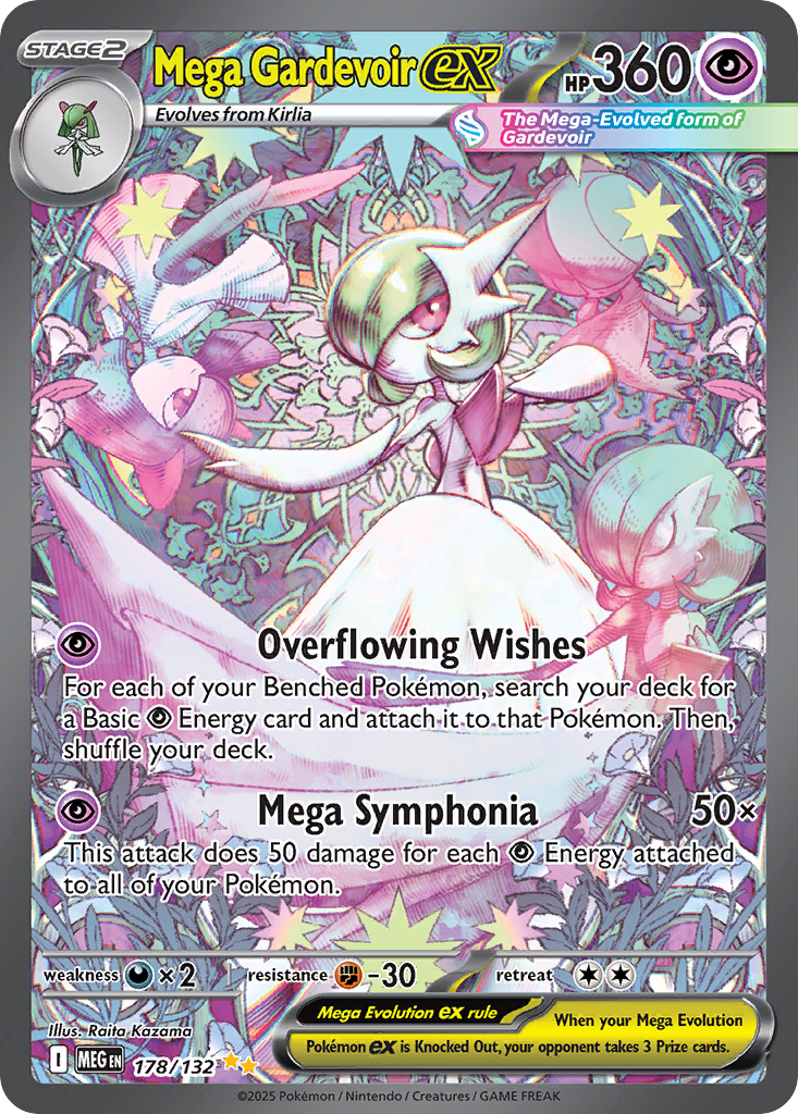 Mega Gardevoir ex – Mega Evolution 178/132 Pokémon card