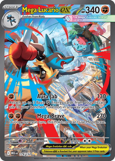 Mega Lucario ex - Mega Evolution 179