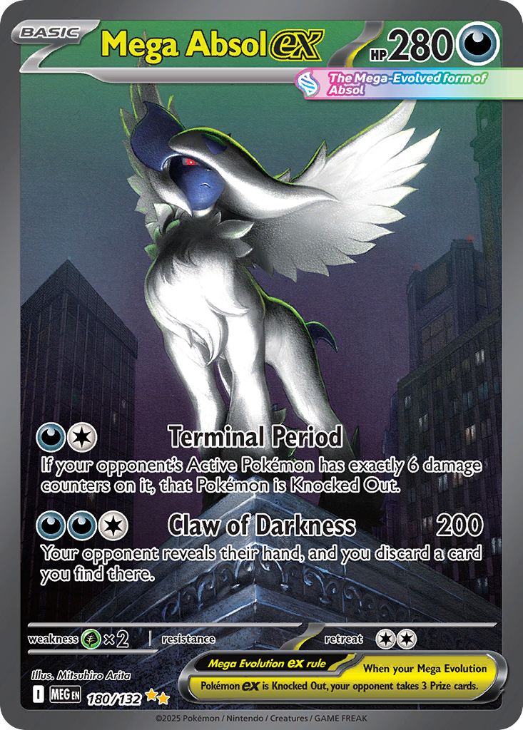 Mega Absol ex – Mega Evolution 180/132 Pokémon card