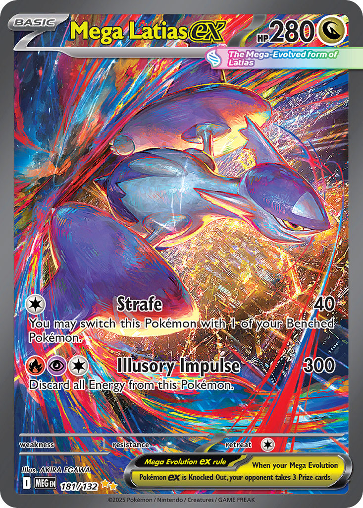 Mega Latias ex – Mega Evolution 181/132 Pokémon card