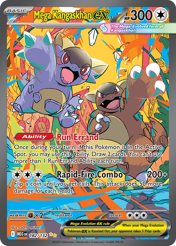 Mega Kangaskhan ex – Mega Evolution 182/132 Pokémon card