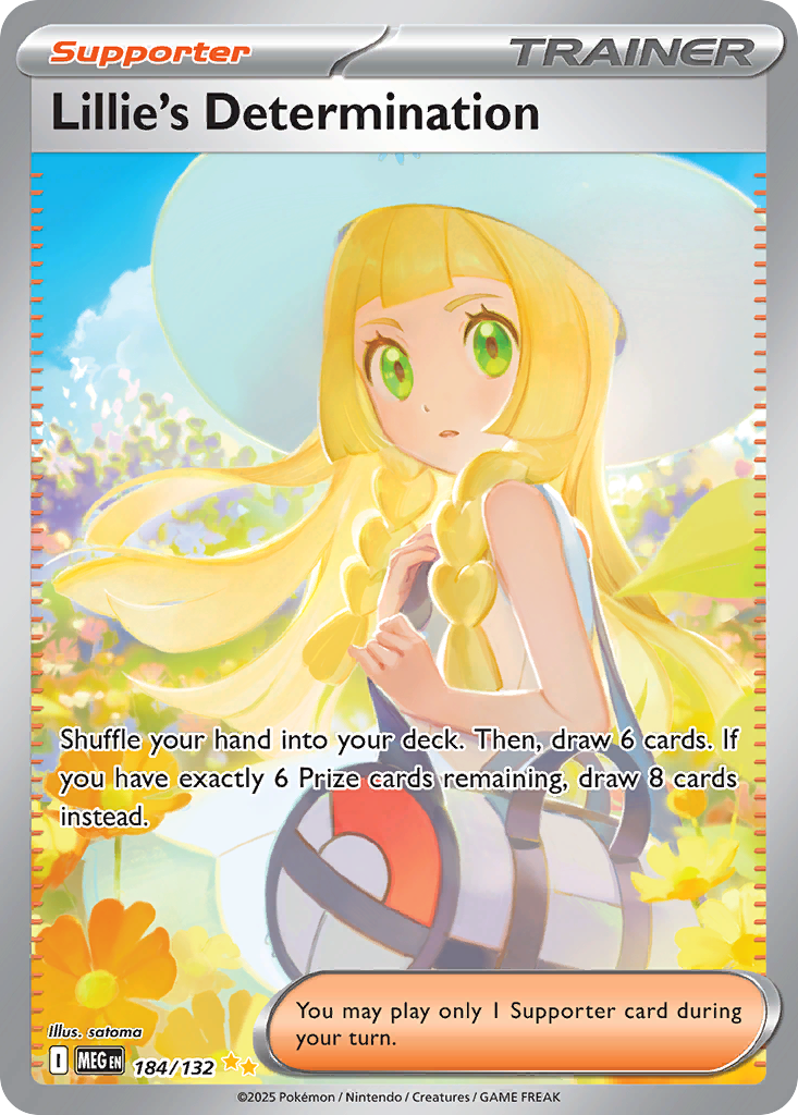 Lillie's Determination – Mega Evolution 184/132 Pokémon card